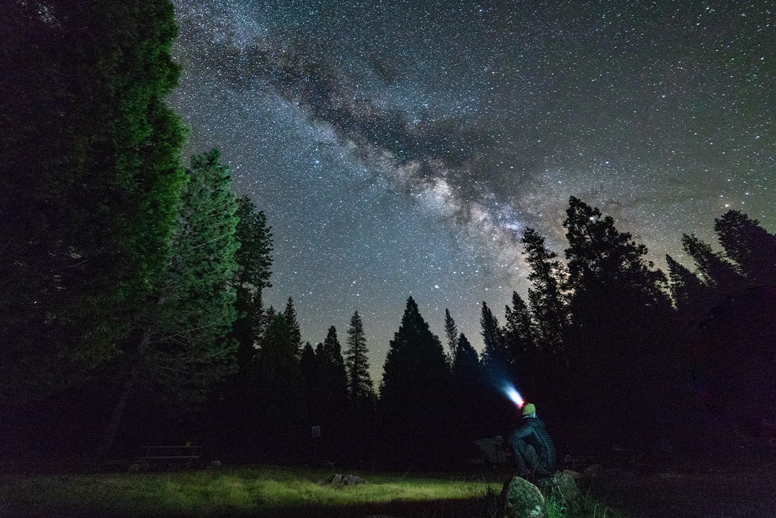 Stargazing in Yosemite National Park, California, USA